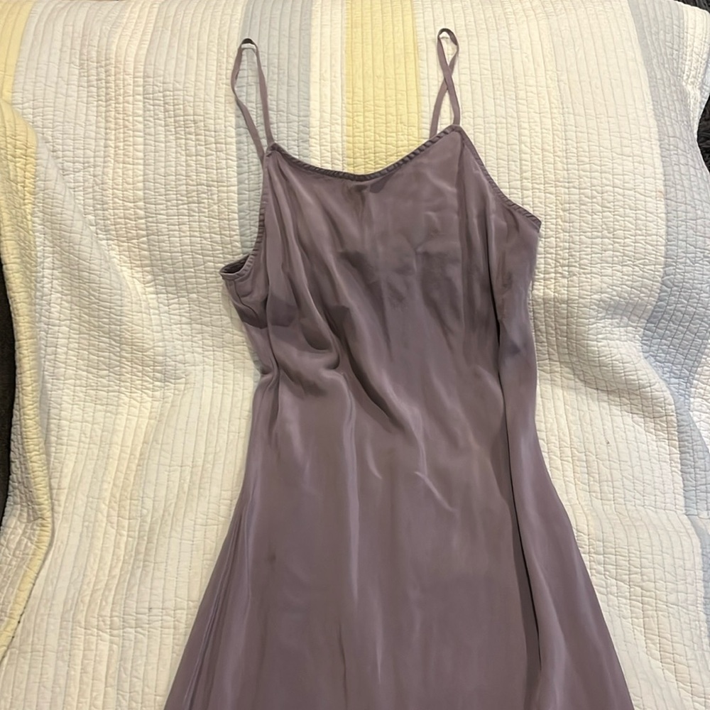 Women’s Purple Silk Dress
